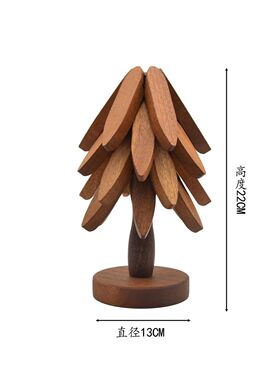 一棵树隔热垫实木耐高温家用客厅厨房餐桌垫垫木质菜创意防烫锅垫