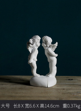 c4wb批发【】欧式石膏白色天使装饰品雕塑复古人物家居摆设雕像小