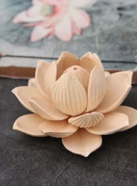 桃木莲花 多层配件莲花 手工拼接 多层次莲蓬 串车挂雕刻配饰