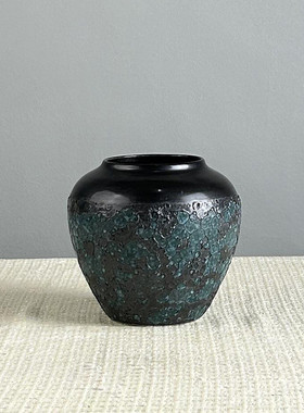 景德镇现代新中式手工吹釉瓷器电视柜美式家居陶瓷花瓶装饰品摆件