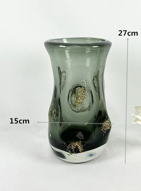 北欧玻璃花瓶轻奢摆件创意花瓶艺术琉璃软装摆件花器装饰品批发推