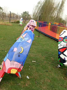 热销不锈钢彩绘动物雕塑镜面彩绘七彩神鸟鸟雕塑景区房产公园绿地