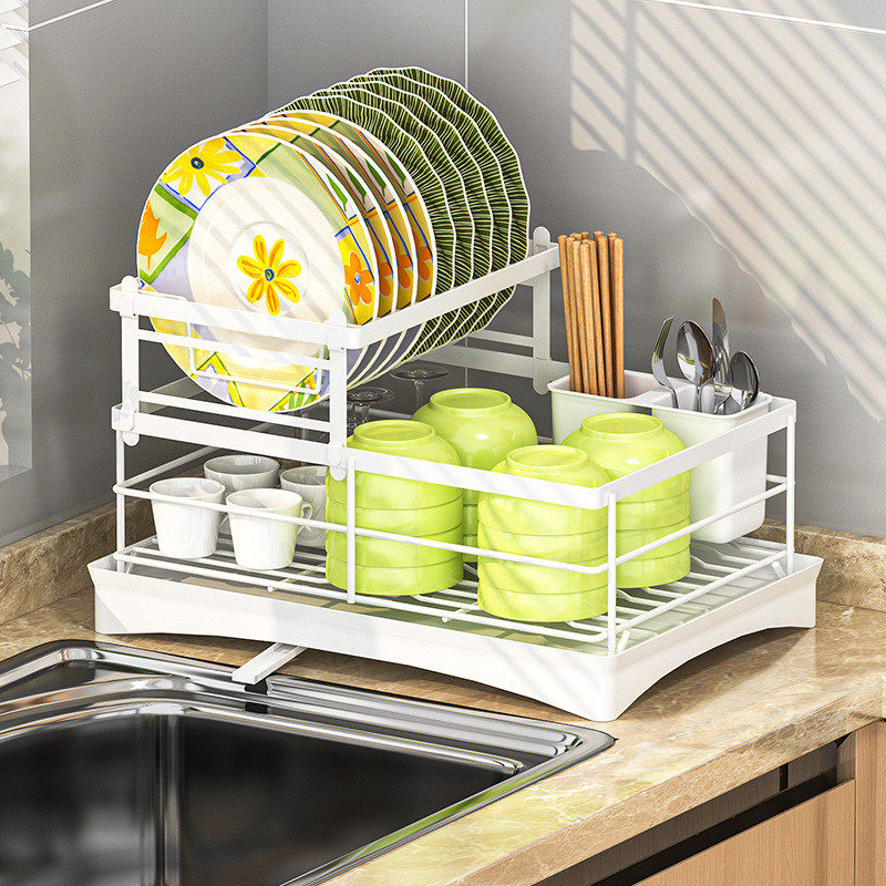 多功能碗碟沥水架厨房碗碟碗盘收纳架台面沥水架置物架家用一体架,淘宝优惠券,粉丝福利购,淘宝优惠卷