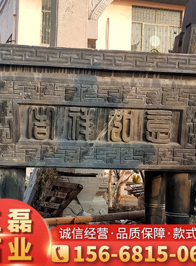 热销户外仿古鱼缸仿古石雕鱼缸荷花青石鱼缸室内庭院青石仿古鱼缸