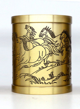 厂家批发全铜雕刻笔筒摆件笔筒精雕古典文房四宝商务礼品创意摆件