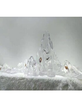 透明树脂动礼品 2021玻璃钢雕塑摆件  grc仿真人物工艺品物像