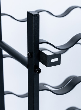 五层不锈钢红酒置物架客厅红酒架葡萄酒展示架现代轻奢简约酒架