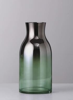 北欧轻奢透明玻璃花瓶摆件插花水培花器创意饰品餐桌家居软装客厅