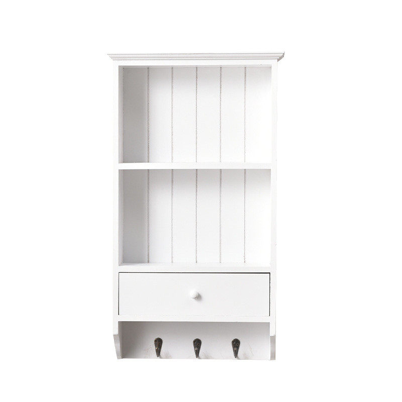 木质墙壁置物架墙上挂钩置物架客厅卧室装饰架白色壁挂收纳整理架,淘宝优惠券,粉丝福利购,淘宝优惠卷