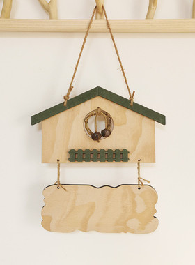 热销创意装饰木质正在营业时间新品家居装饰提醒牌装饰牌个性连串