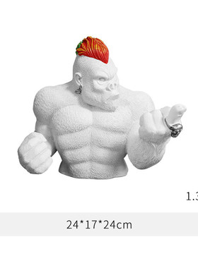 欧美大猩猩树脂工艺品怒火金刚个性创意家居装饰家居摆件装饰