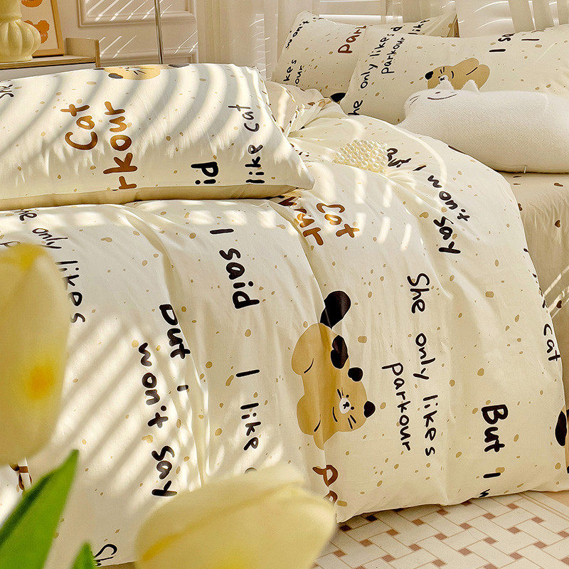 卡通床上四件套100全棉纯棉被套罩儿童床单人学生宿舍三件套床品4,淘宝优惠券,粉丝福利购,淘宝优惠卷