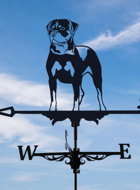 热销风向标澳大利亚牧羊犬不锈钢喷漆花园跨境欧式铁艺天台个性户