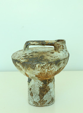 装饰品做旧日式侘寂风摆件陶瓷工艺品样板间客厅桌面新中式复古