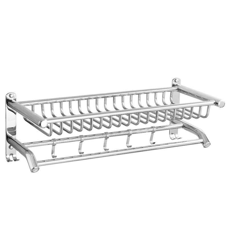 Dqu304不锈钢浴室免打孔置物架卫生间毛巾挂架厕所多功能挂钩毛巾,淘宝优惠券,粉丝福利购,淘宝优惠卷