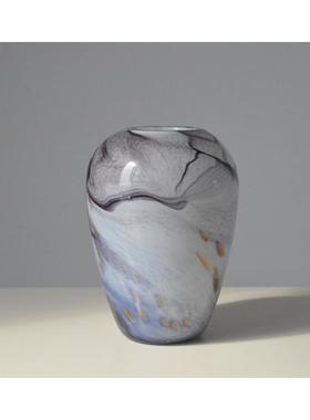 欣可家居简约透明玻璃花瓶手工水培家居客厅插花摆件装饰艺品