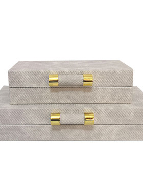 新中式盒摆件首饰收纳盒软装饰品家居售楼处样板房装饰工艺品摆件