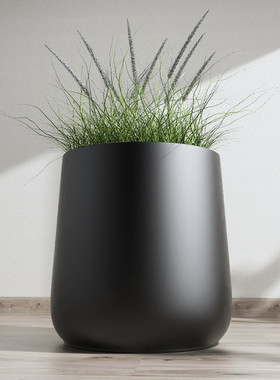 热销厂家批发圆形玻璃钢花盆商场户外装饰创意造景容器盆景花盆落