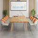 Modern simple and large-scale conference table, office long table workbench, long log negotiation table and chair combination