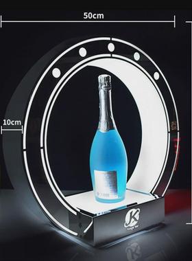 骏捷酒架KTV酒吧用品夜场发光洋酒座XO香槟红酒LED展示架酒架