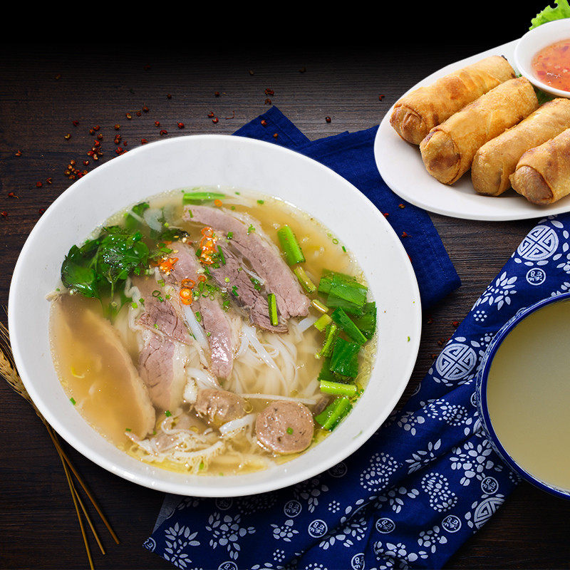 正宗越南河粉400克牛肉宽粉pho干米粉越竹林檬粉进口越南河粉汤料,淘宝优惠券,粉丝福利购,淘宝优惠卷