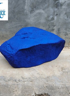 热销售楼处落地玻璃钢雕塑艺术品装置石头工艺品饰品软装酒店大堂