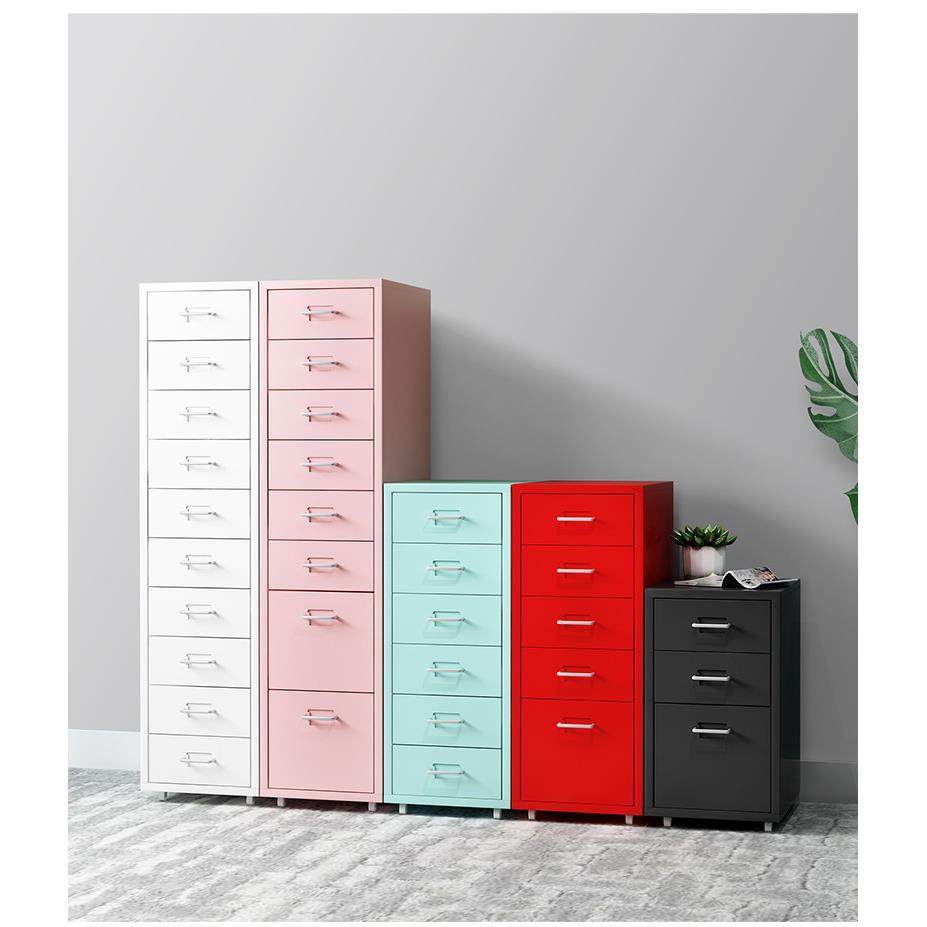 抽屉式文件柜收纳移动活动矮柜桌下铁皮小柜子a4办公室窄储物多层,淘宝优惠券,粉丝福利购,淘宝优惠卷