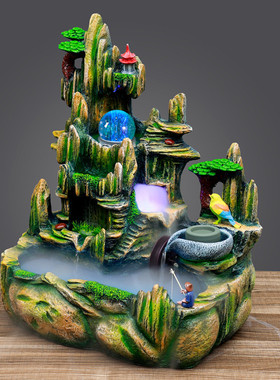热销桌面如工艺品厂假山流水摆件6001鸿庭院装饰家饰朋友亲戚开业