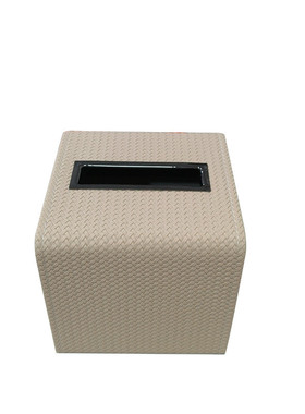 热销高档酒店织纹餐巾盒编餐厅创意皮革抽纸盒家居客厅桌面轻奢摆