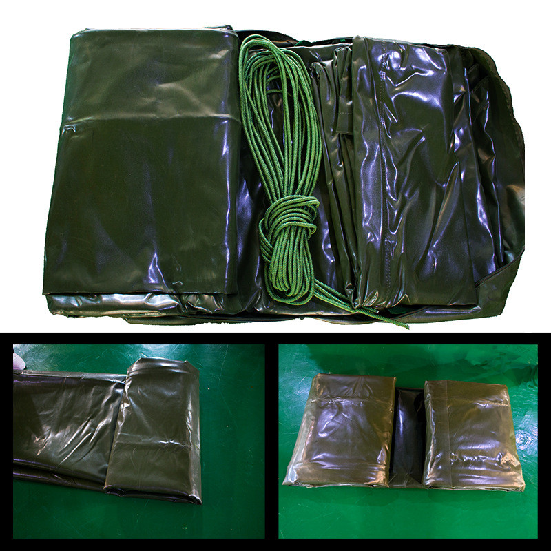 篷布地布双面涂塑防水布水82班用帐篷地布防绿色耐撕拉各种尺寸 - 图3