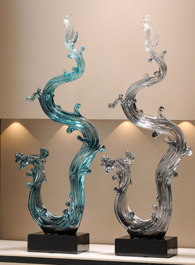 热销入门玄关抽象龙摆件高级感风生水酒柜电视柜客厅起装饰艺术品
