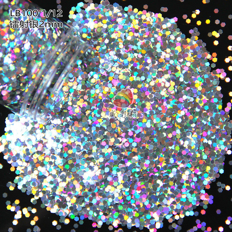 炫彩镭射银金葱粉六角美甲滴胶pet硅藻泥波波球工艺品金葱粉闪粉,淘宝优惠券,粉丝福利购,淘宝优惠卷