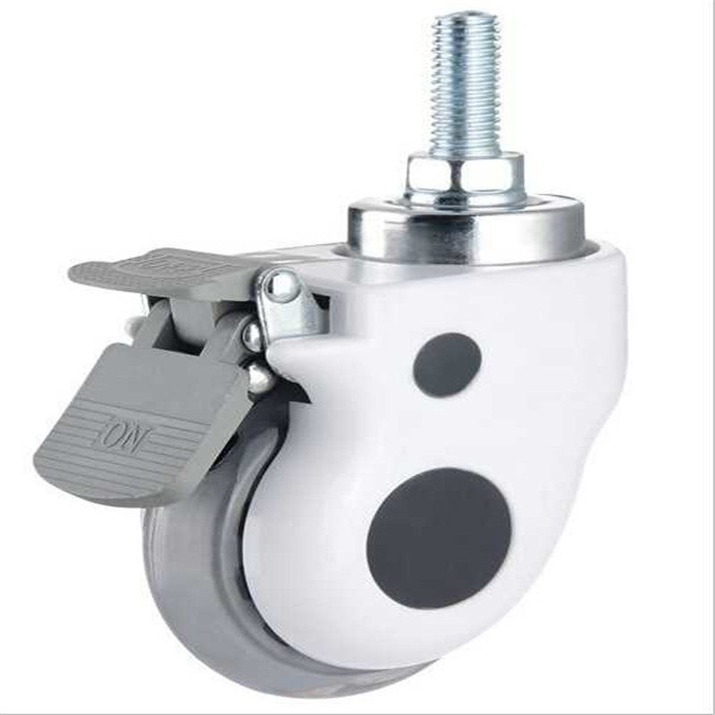 304不锈钢脚轮4寸中型平板万向轮子静音带刹车双轴推车轮,淘宝优惠券,粉丝福利购,淘宝优惠卷