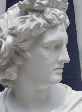 阿普罗几何体胸像画室石膏像美术教具石膏头像大卫石膏石膏雕塑