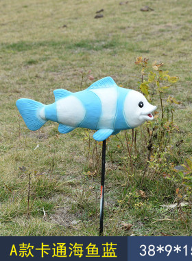 玻璃钢仿真海鱼雕塑海底世界雕塑景观卡通鱼珊瑚海洋动物雕塑摆件