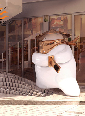 玻璃钢商场大型卡通雕塑设计户外景观装置新款商业美陈主题展模型