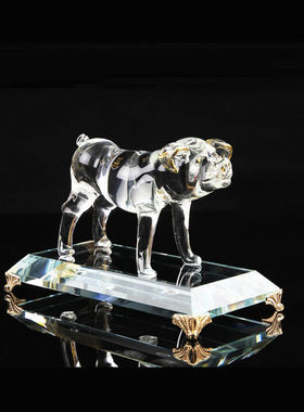 水晶12十二生肖动物鼠牛虎兔龙蛇马羊猴鸡狗猪客厅工艺品招财摆件