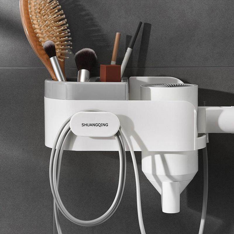 吹风机架免打孔风筒置物架支架壁挂卫生间挂架电吹风浴室收纳架子,淘宝优惠券,粉丝福利购,淘宝优惠卷