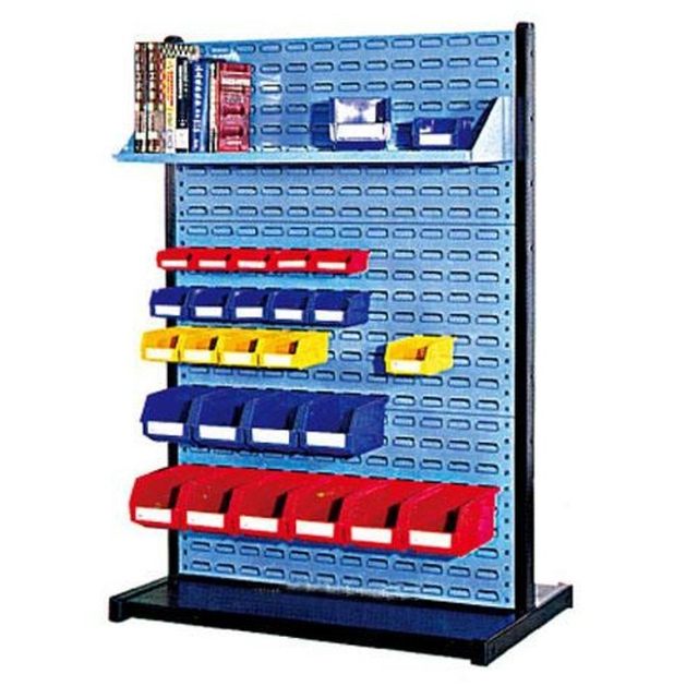 Hardware tool storage hook display rack Double-sided mobile material finishing tool display rack