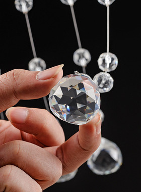 热销线帘水晶婚庆道具水晶珠帘珠婚礼吊顶装饰定位珠菠萝场景布置