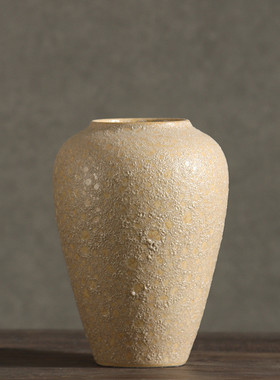 粗复古景德镇陶罐新中式陶瓷花瓶客厅插花装饰品酒店民宿餐桌摆件