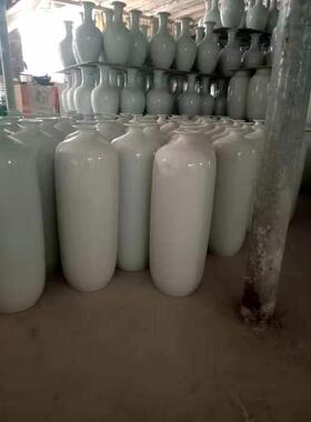 手绘素坯白胎纯白花瓶釉上彩陶瓷花瓶陶吧陶艺白胎白坯花盆