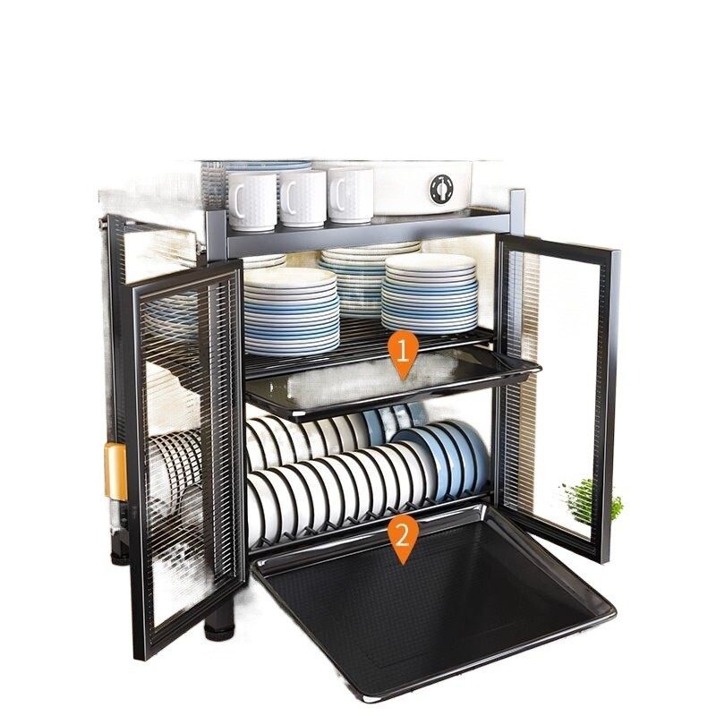 5V6厨房置物架碗碟沥水架多功能防尘碗柜放碗架用收纳架碗筷收,淘宝优惠券,粉丝福利购,淘宝优惠卷