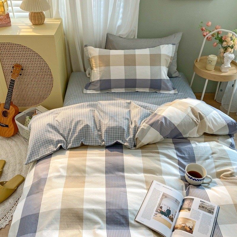 纯棉学生宿舍被套单人床上三件套床品儿童床单1.2米床上用品全棉,淘宝优惠券,粉丝福利购,淘宝优惠卷