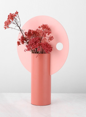 热销米洛思维现代简约小清新干花创意花器花瓶摆件样板房售楼处客