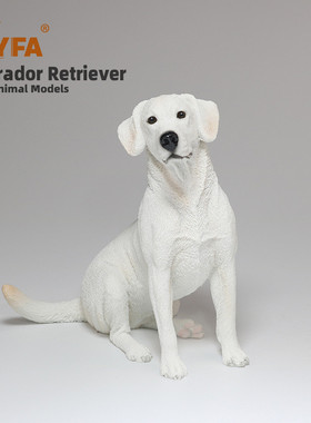厂家直供仿真动物拉布拉多犬狗模型车载摆件树脂工艺品
