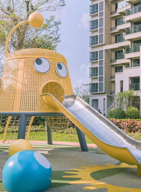 互动游乐玻璃钢设备装置滑梯艺术摆件dp美陈网红打卡点不锈钢雕塑