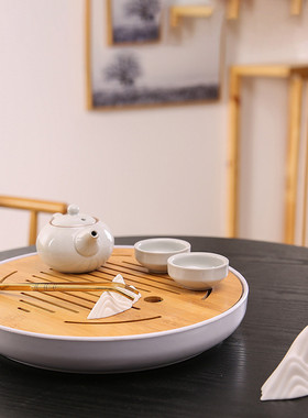 白瓷假山小摆件创意微景观造景陶瓷客厅玄关中式装饰品摆设