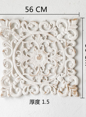 法式雕花镂空墙面装饰民宿婚庆拍照道具轻奢木质花店咖啡厅壁饰