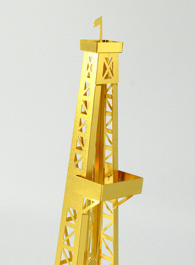 热销供应油模型钻井机井架模型酒店装饰微缩景观现代建筑金属井架